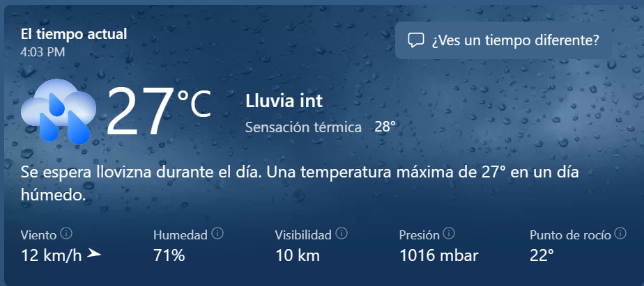 Clima actual deals