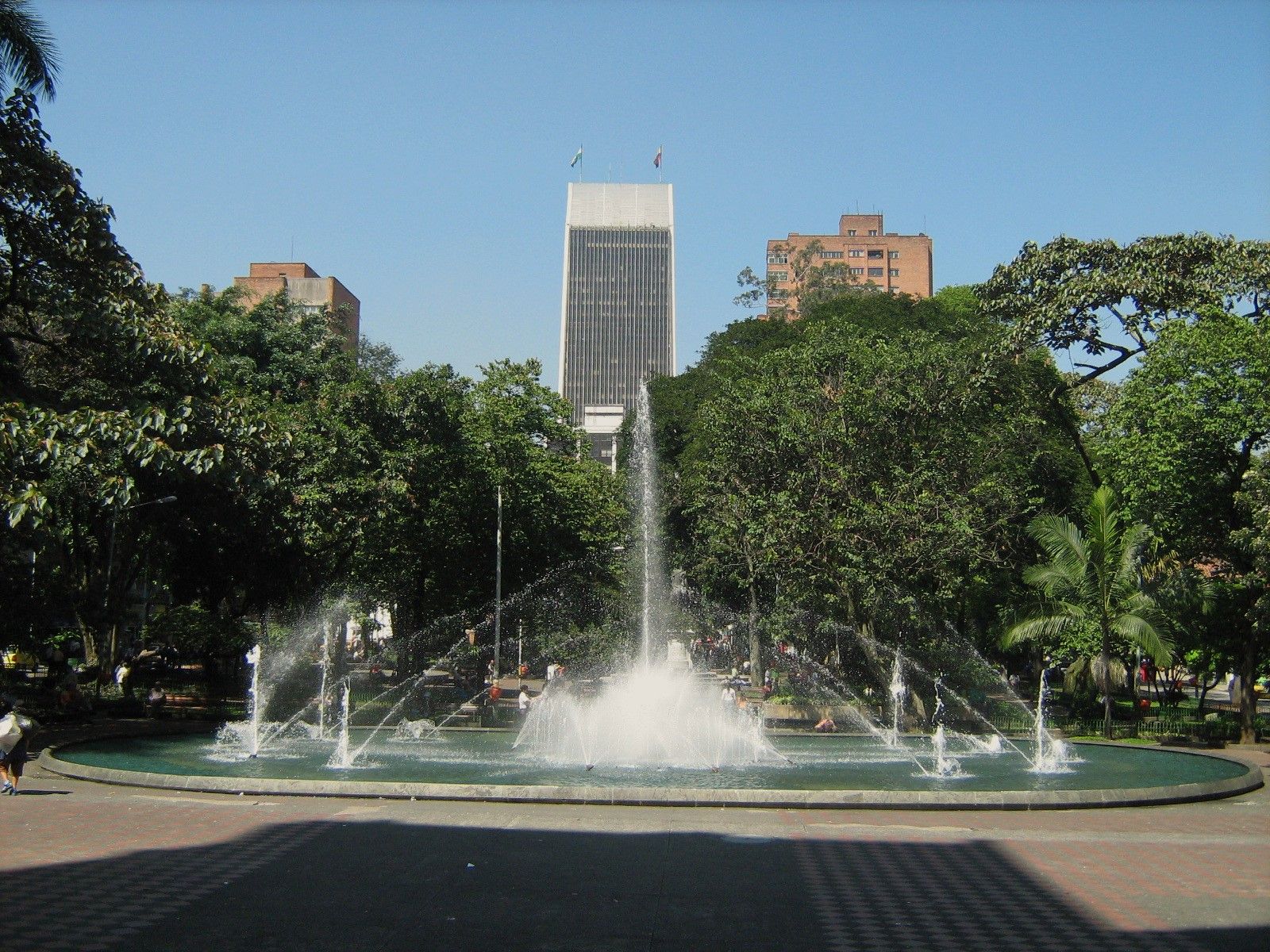 El parque Bolívar.