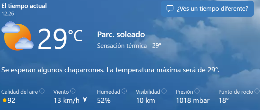 Clima 14 de Julio.