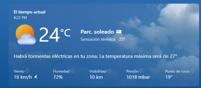 Clima en Medellín 19 de Marzo 2023.