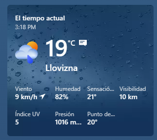 Clima para el 29 de Marzo 2023.