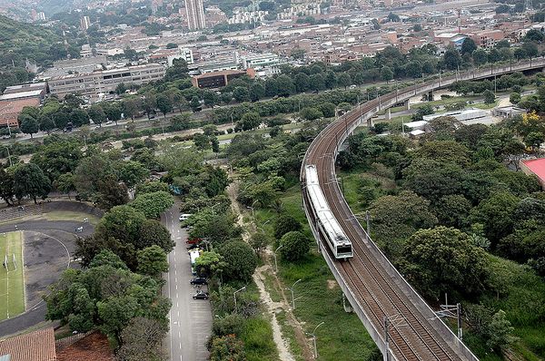El metro de Medellín.