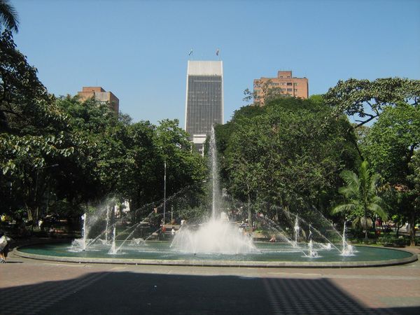 El parque Bolívar.